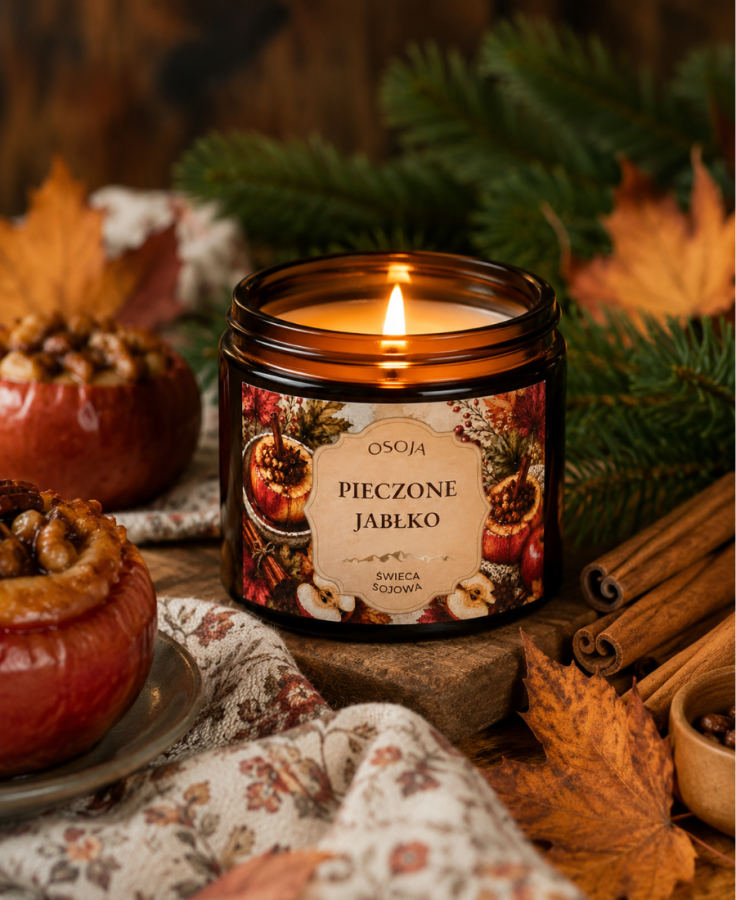Świeca Sojowa Pieczone Jabłko 250 ml