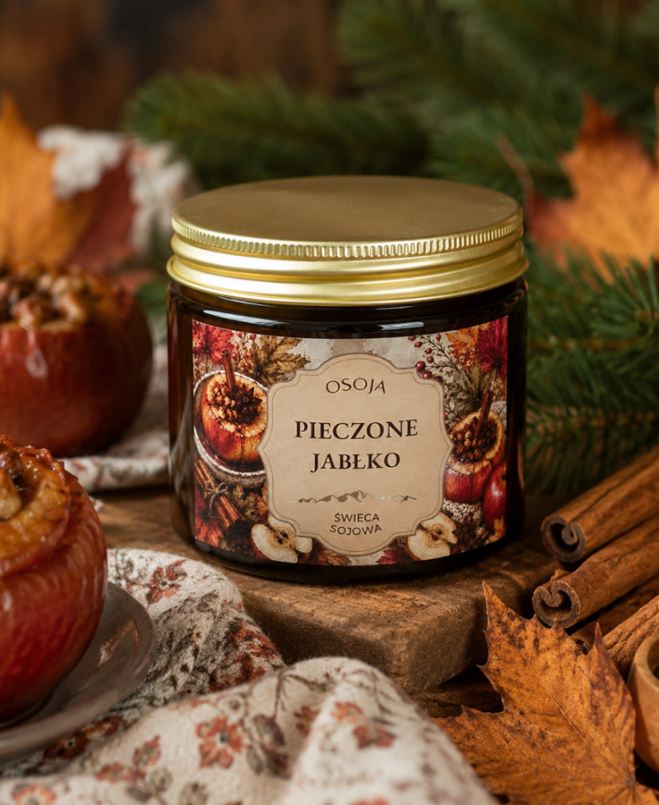 Świeca Sojowa Pieczone Jabłko 250 ml