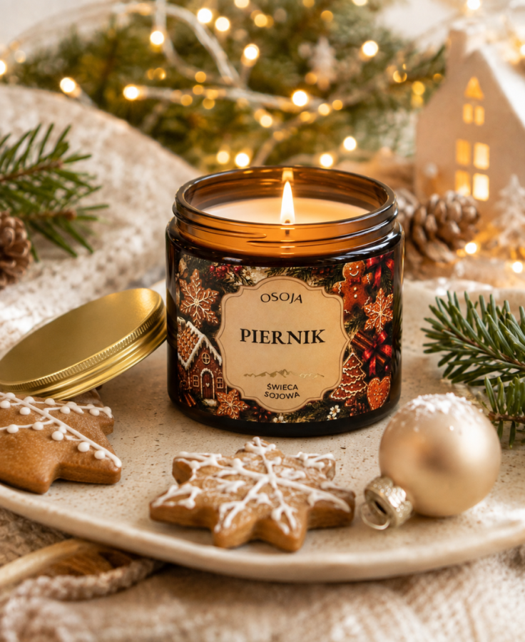 Świeca Sojowa Piernik 250 ml