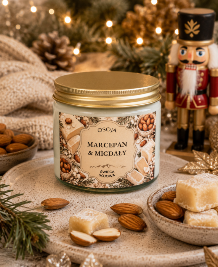 Świeca Sojowa Marcepan &amp; Migdały 250 ml