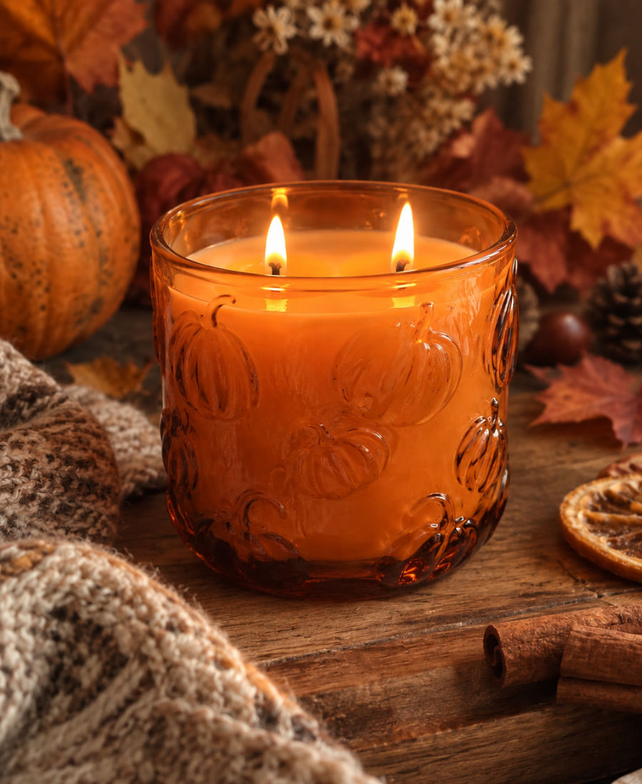 Świeca sojowa Pumpkin Spice Latte dwuknotowa