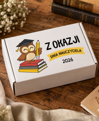 zestaw prezentowy na dzień nauczyciela sówka i kubek