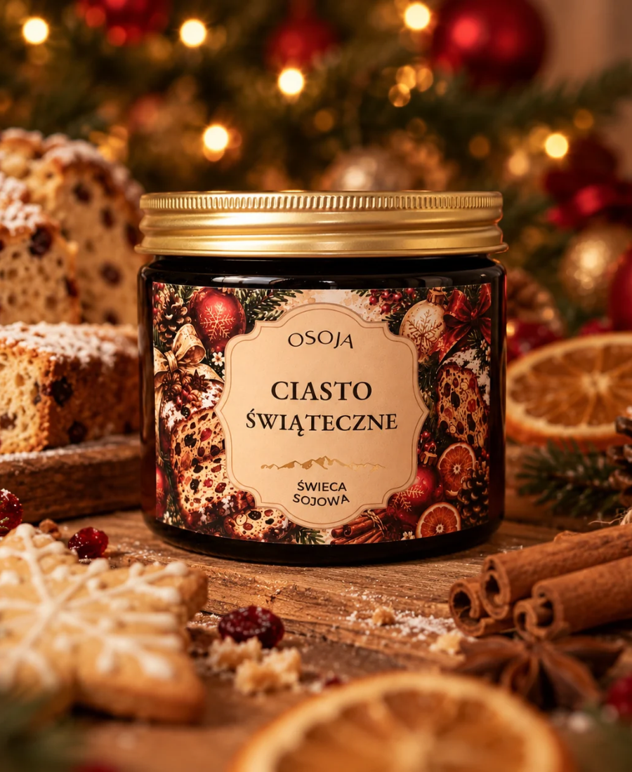 Świeca Sojowa Ciasto Świąteczne 250 ml