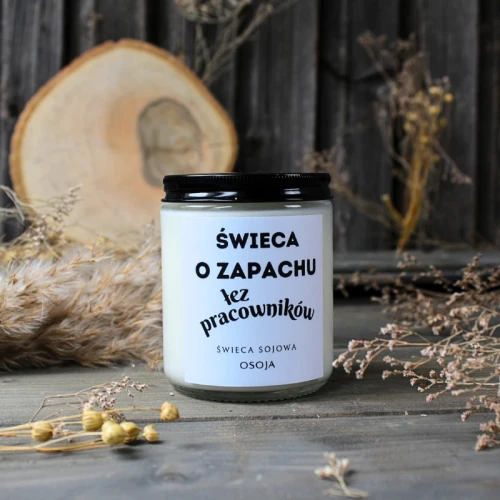 Świeca Sojowa o zapachu Łez Pracowników