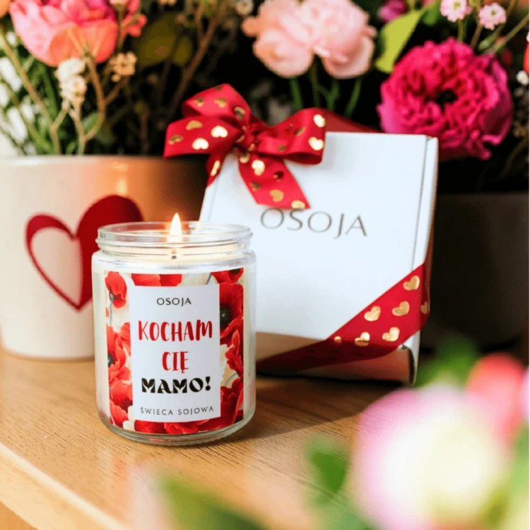 Świeca Sojowa Kocham Cię Mamo!