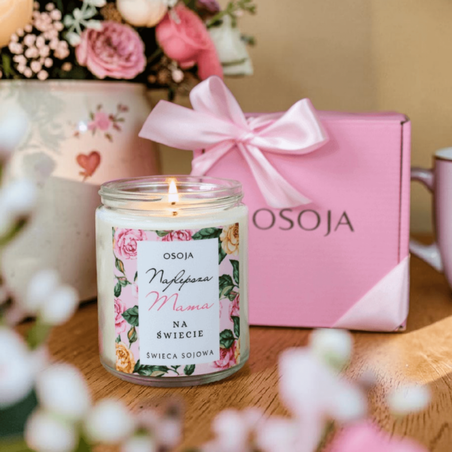 Świeca Sojowa Najlepsza Mama na Świecie