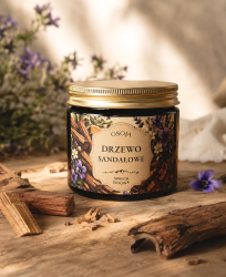 Świeca sojowa Drzewo Sandałowe 250 ml