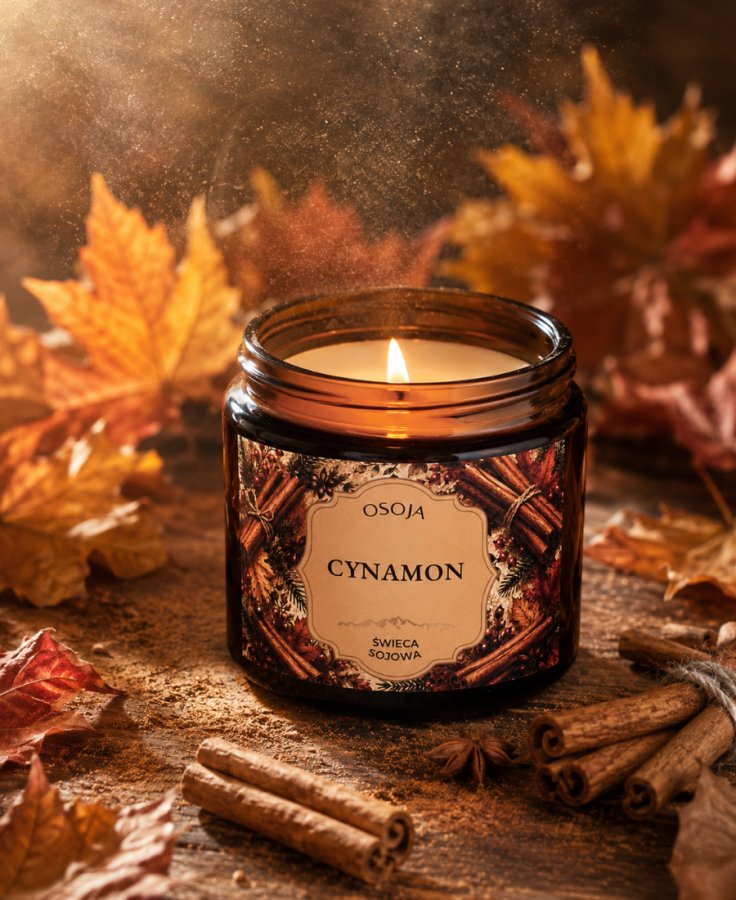 Świeca sojowa Cynamon 250 ml