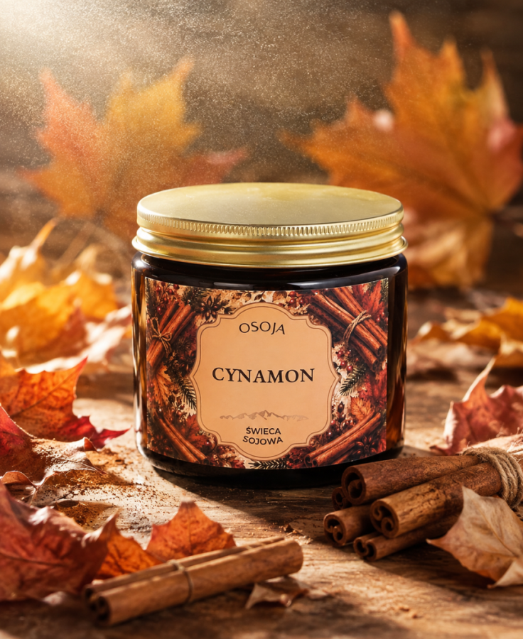 Świeca sojowa Cynamon 250 ml