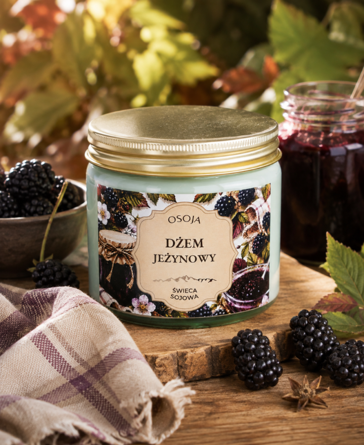 Świeca Sojowa Dżem Jeżynowy 250 ml
