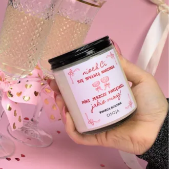 Świeca Sojowa Niech Ci się spełnią marzenia, póki jeszcze pamiętasz jakie masz