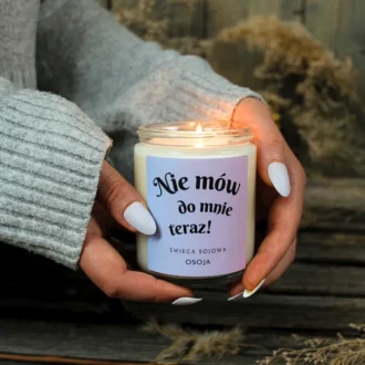 Świeca Sojowa Nie mów do Mnie teraz