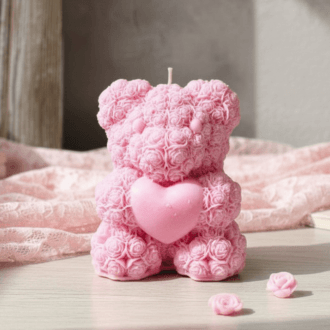 Świeca Sojowa Miś z Sercem