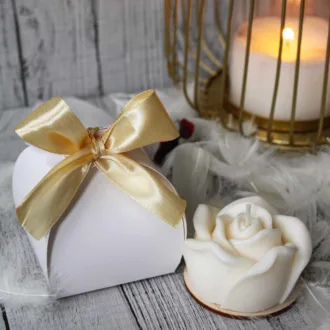 Świeca Sojowa Róża w Pudełeczku