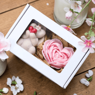 Zestaw Zajączek z Serduszkiem & Kwiat