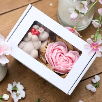 Zestaw Zajączek z Serduszkiem & Kwiat