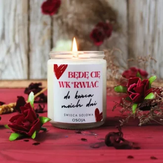 Świeca Sojowa Będę Cię wk*rwiać do końca moich dni