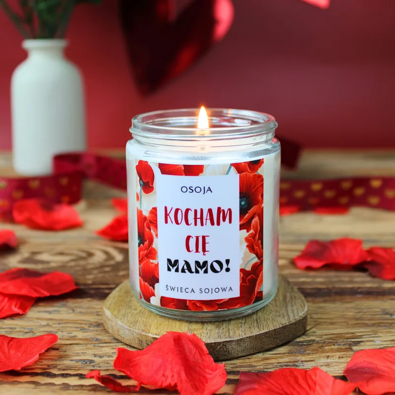 Świeca Sojowa Kocham Cię Mamo!