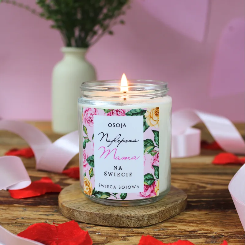 Świeca Sojowa Najlepsza Mama na Świecie