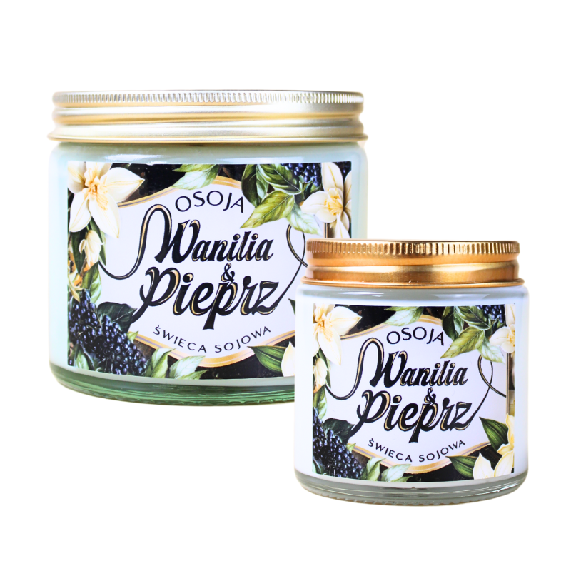 Świeca Sojowa Wanilia & Pieprz