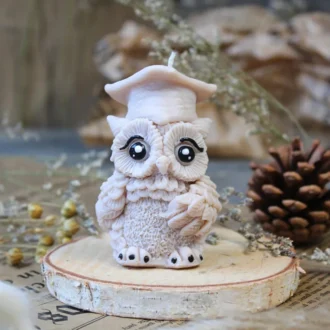 Świeca sojowa Sowa Brązowa