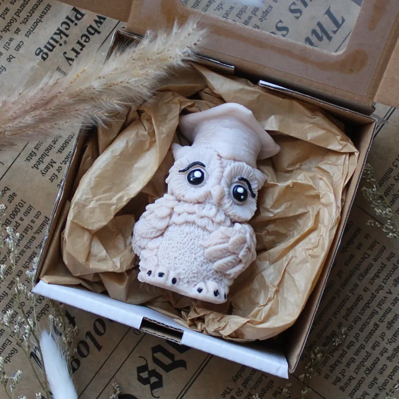 Świeca sojowa Sowa Brązowa