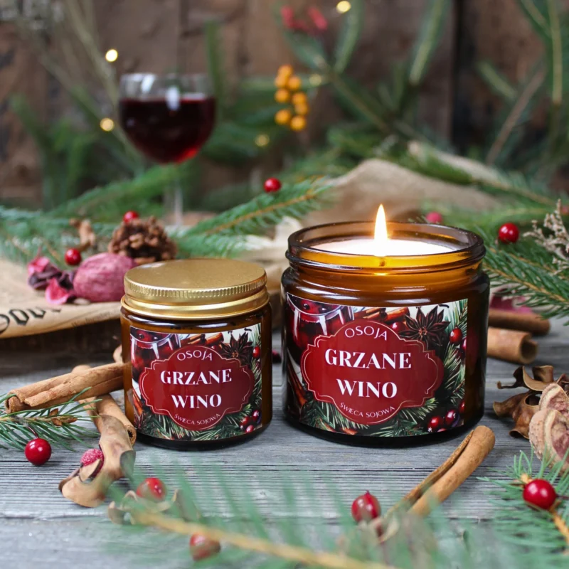 Świeca Sojowa Grzane Wino - obrazek 3