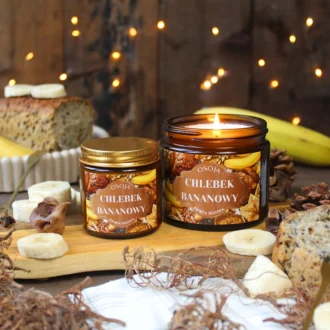 Świeca Sojowa Chlebek Bananowy