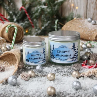 Świeca Sojowa Zimowy Krajobraz