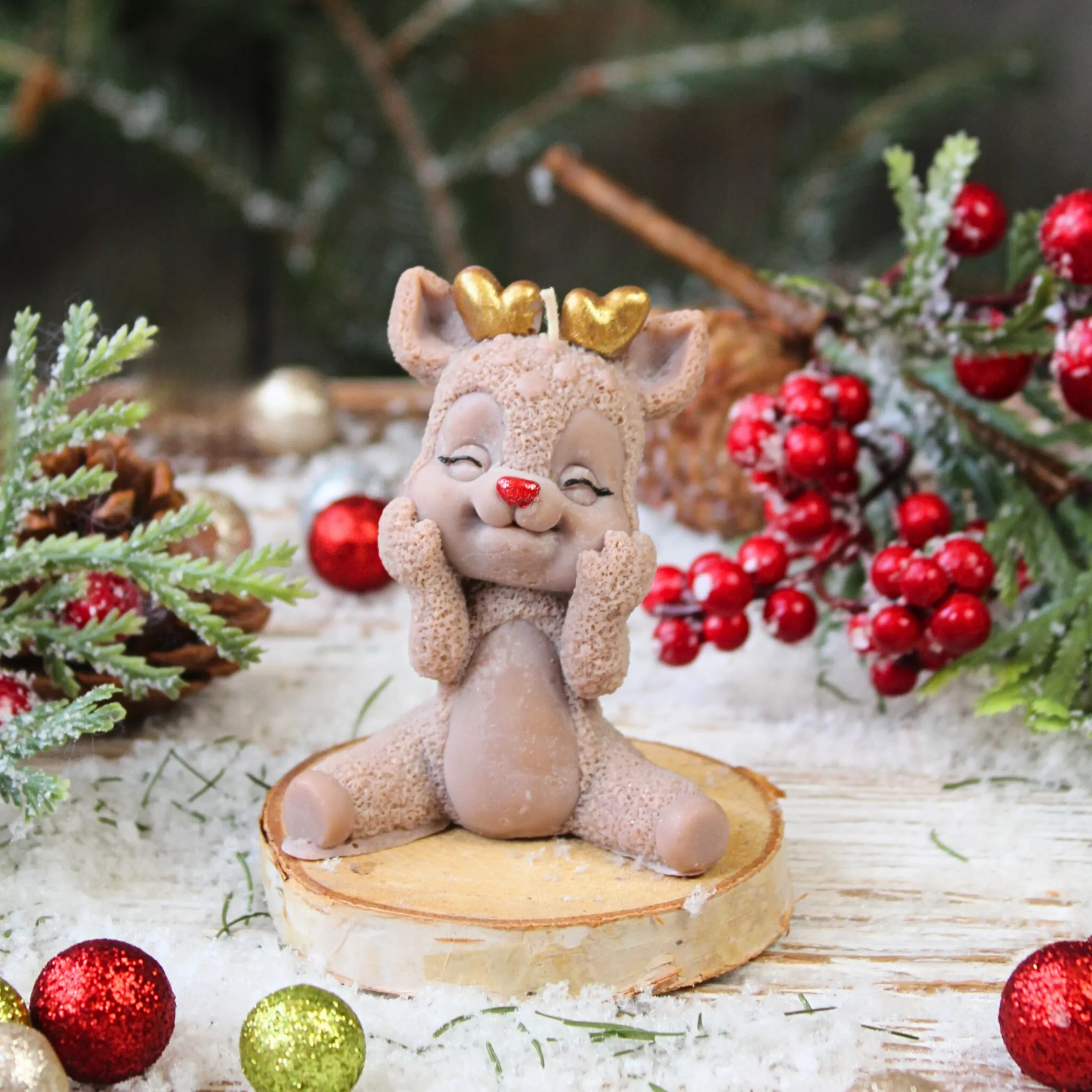 Świeca Sojowa Reniferek - obrazek 3