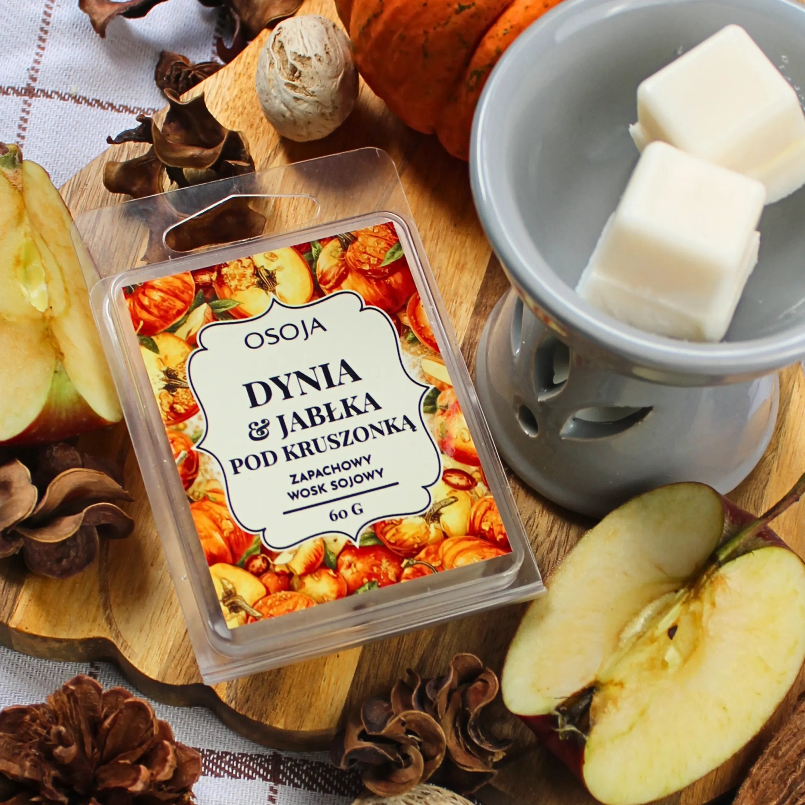 Wosk zapachowy Dynia & Jabłka pod Kruszonką - obrazek 2