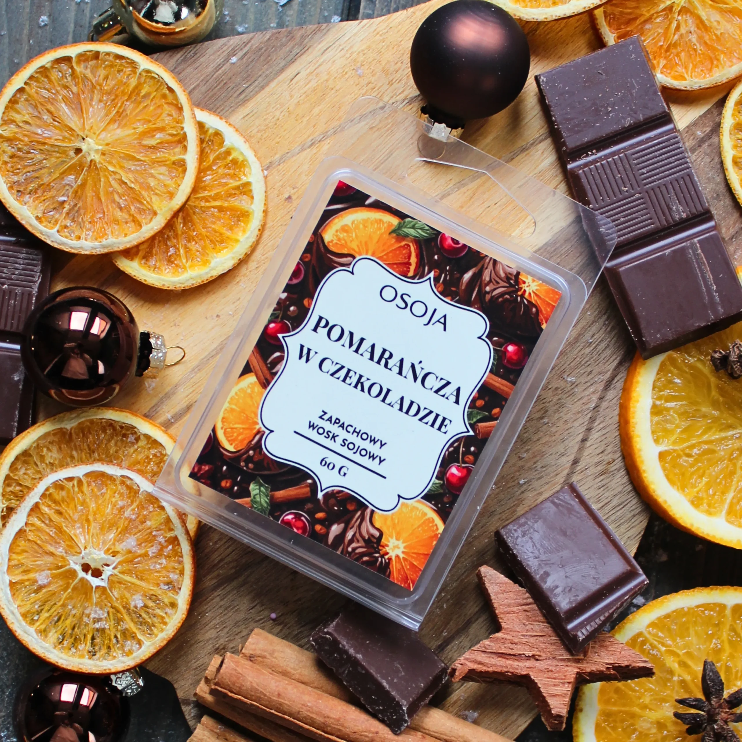 Wosk zapachowy Pomarańcza w Czekoladzie