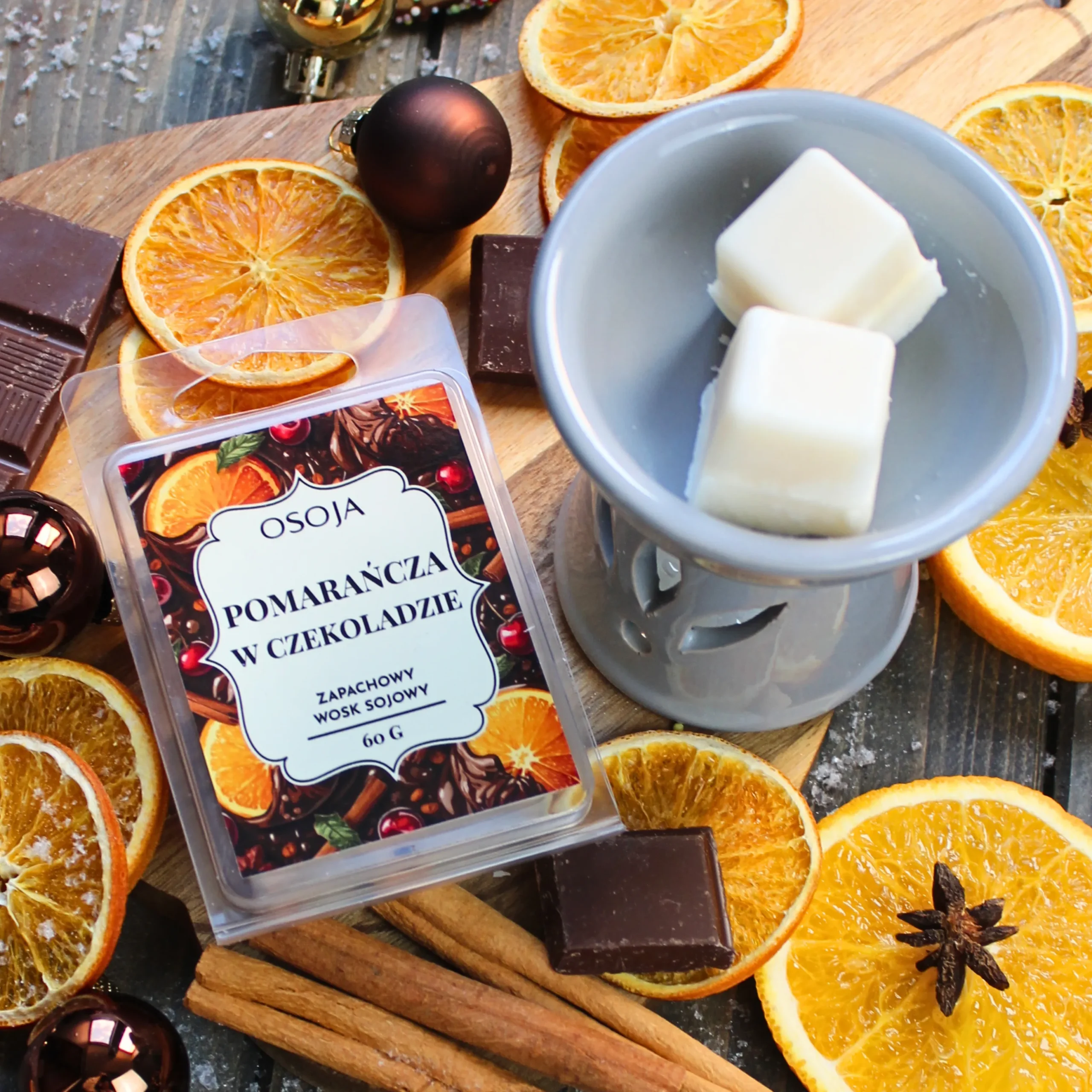 Wosk zapachowy Pomarańcza w Czekoladzie - obrazek 2