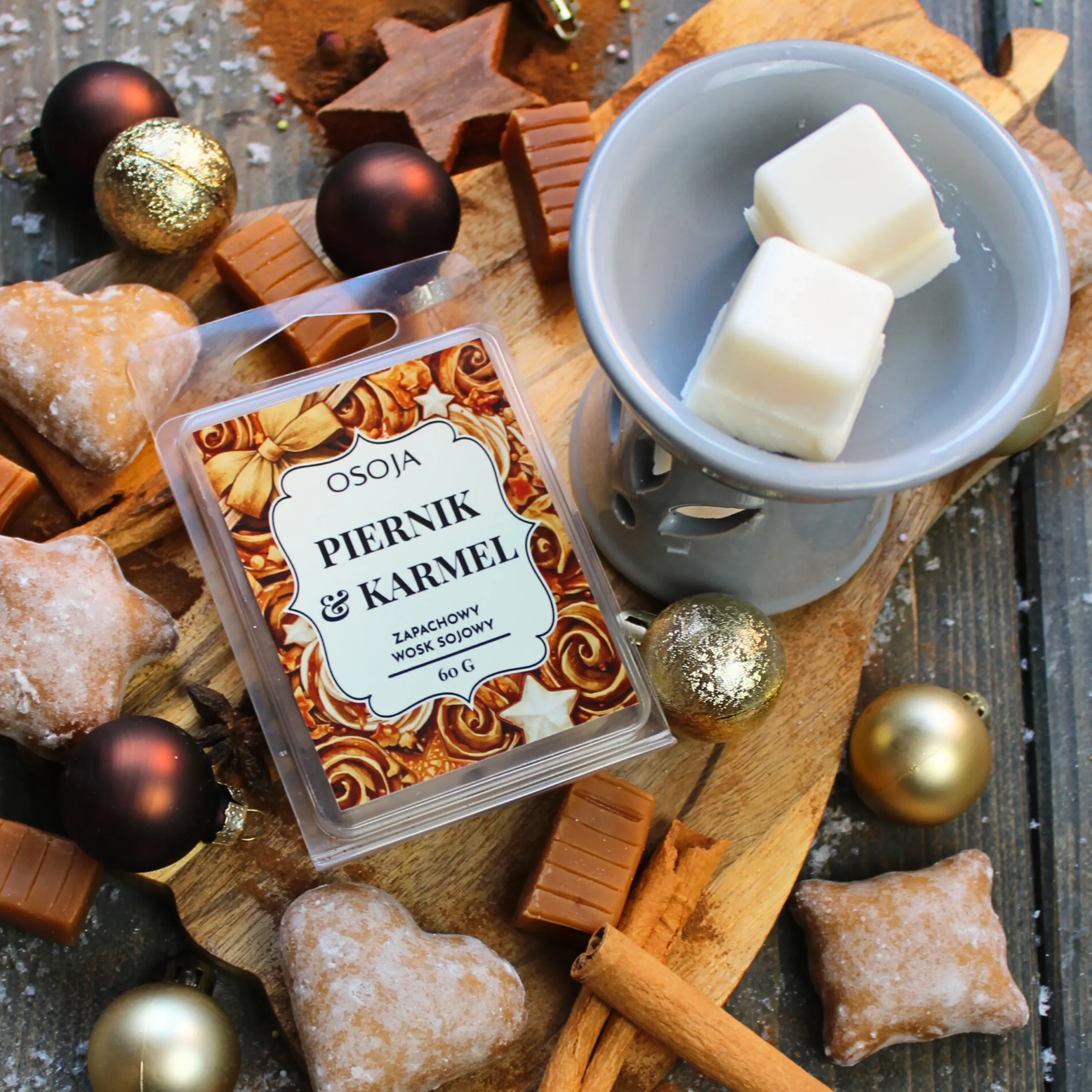 Wosk zapachowy Piernik & Karmel - obrazek 2