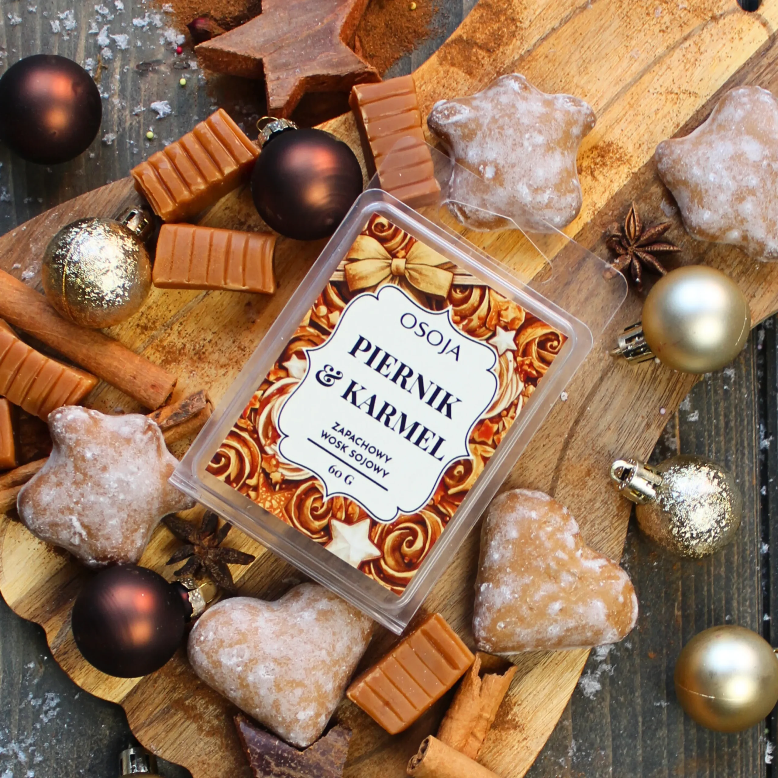 Wosk zapachowy Piernik & Karmel