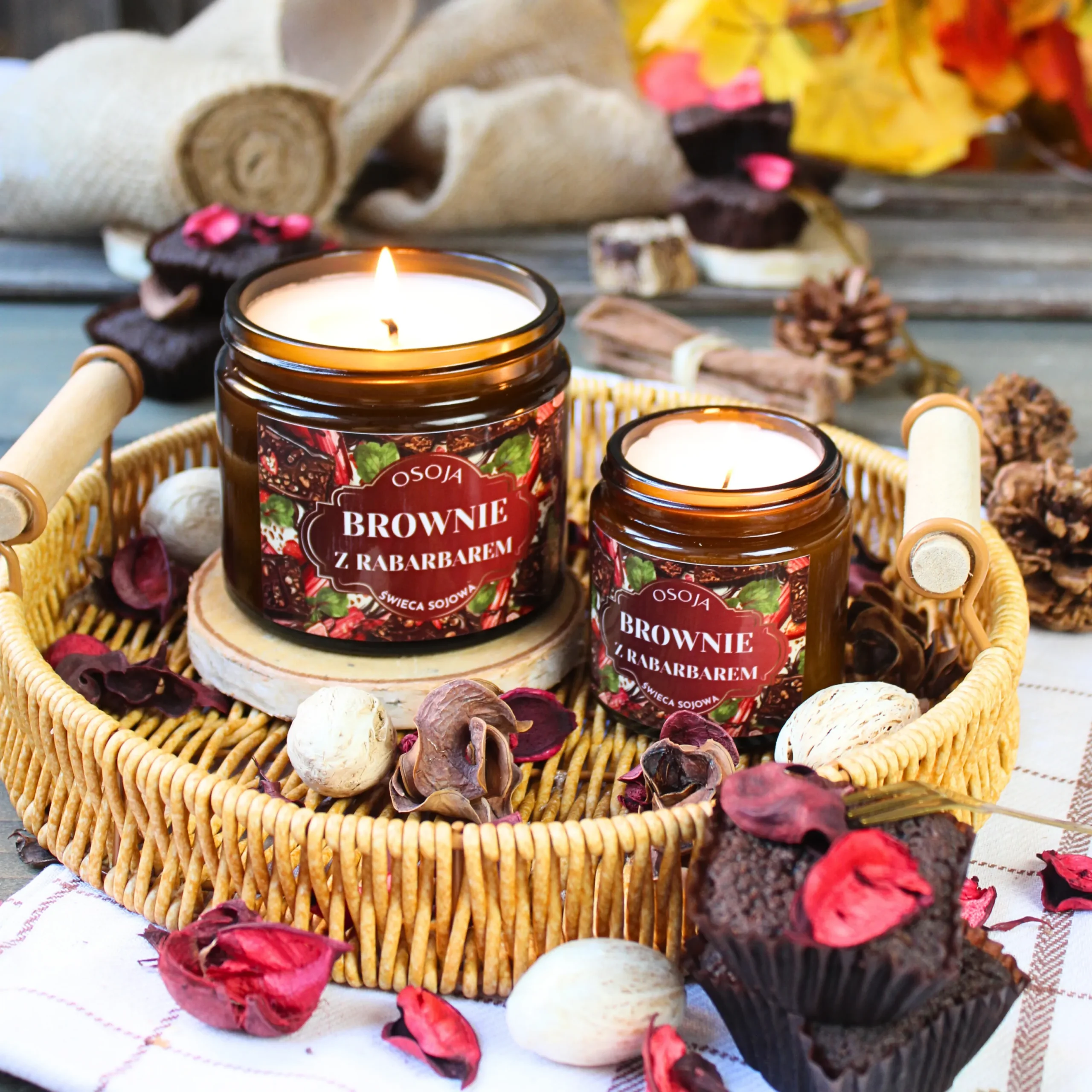 Świeca Sojowa Brownie z Rabarbarem - obrazek 2