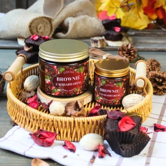 Świeca Sojowa Brownie z Rabarbarem