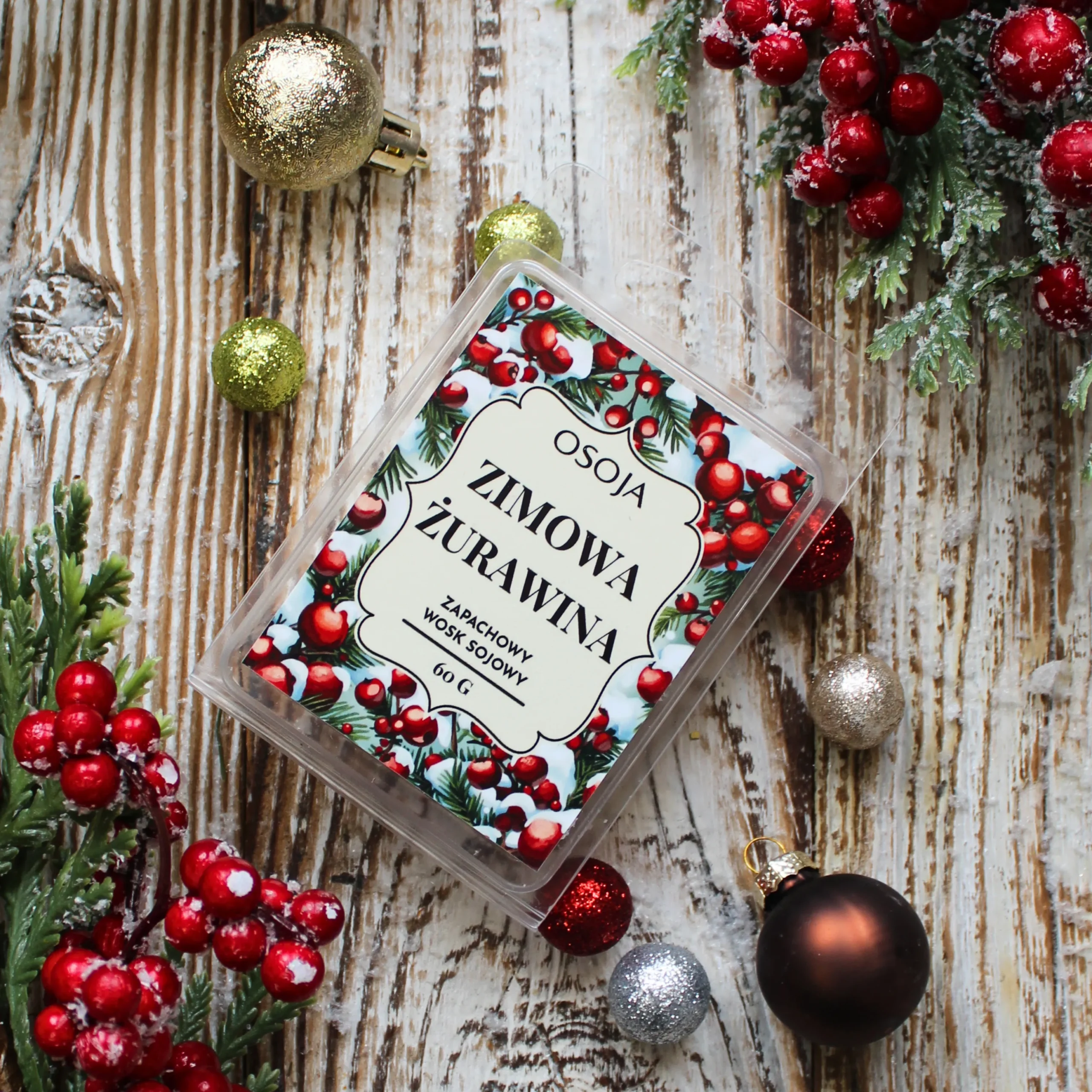 Wosk zapachowy Zimowa Żurawina