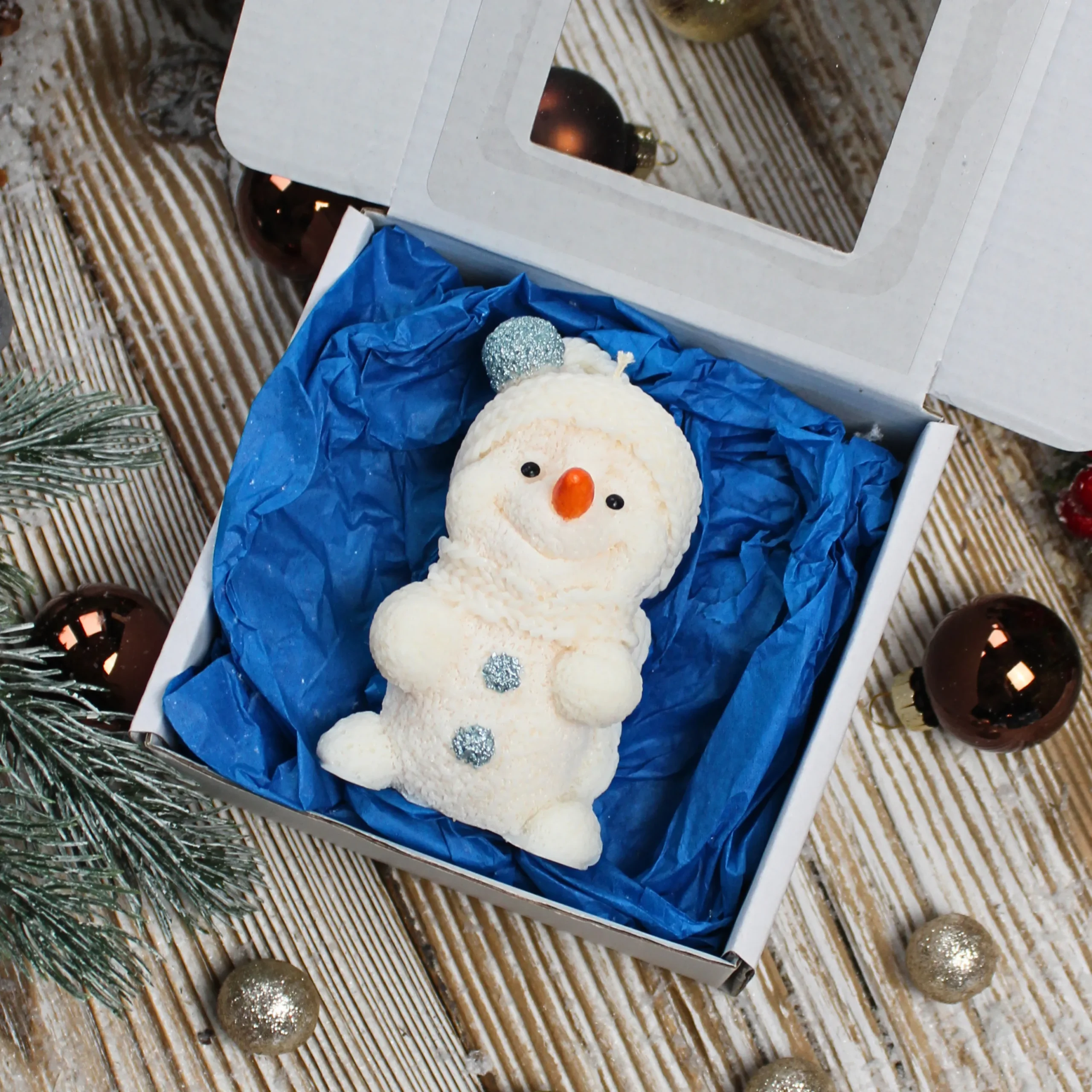 Świeca Sojowa Bałwan