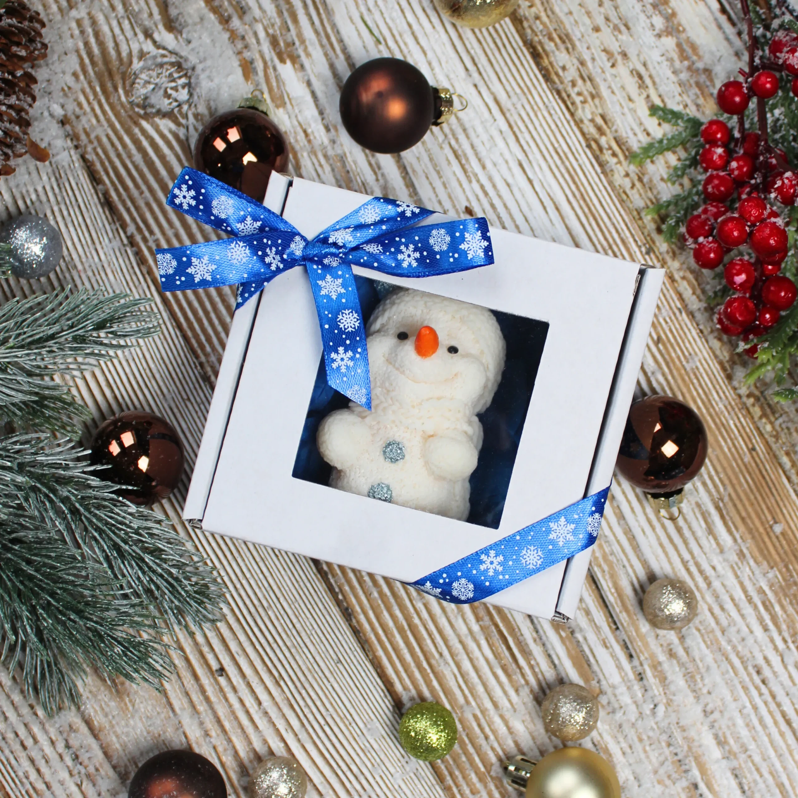 Świeca Sojowa Bałwan - obrazek 2