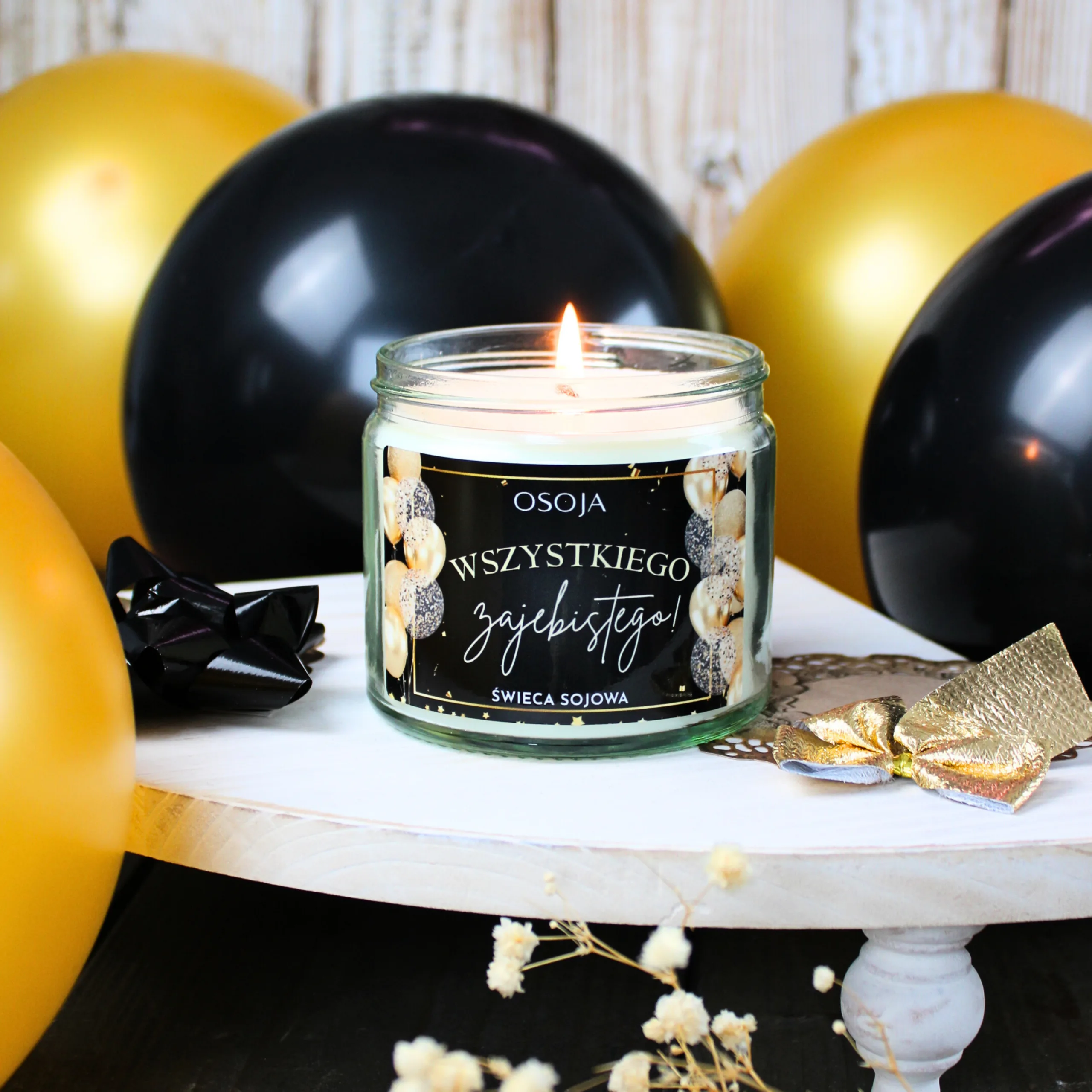Świeca sojowa urodzinowa