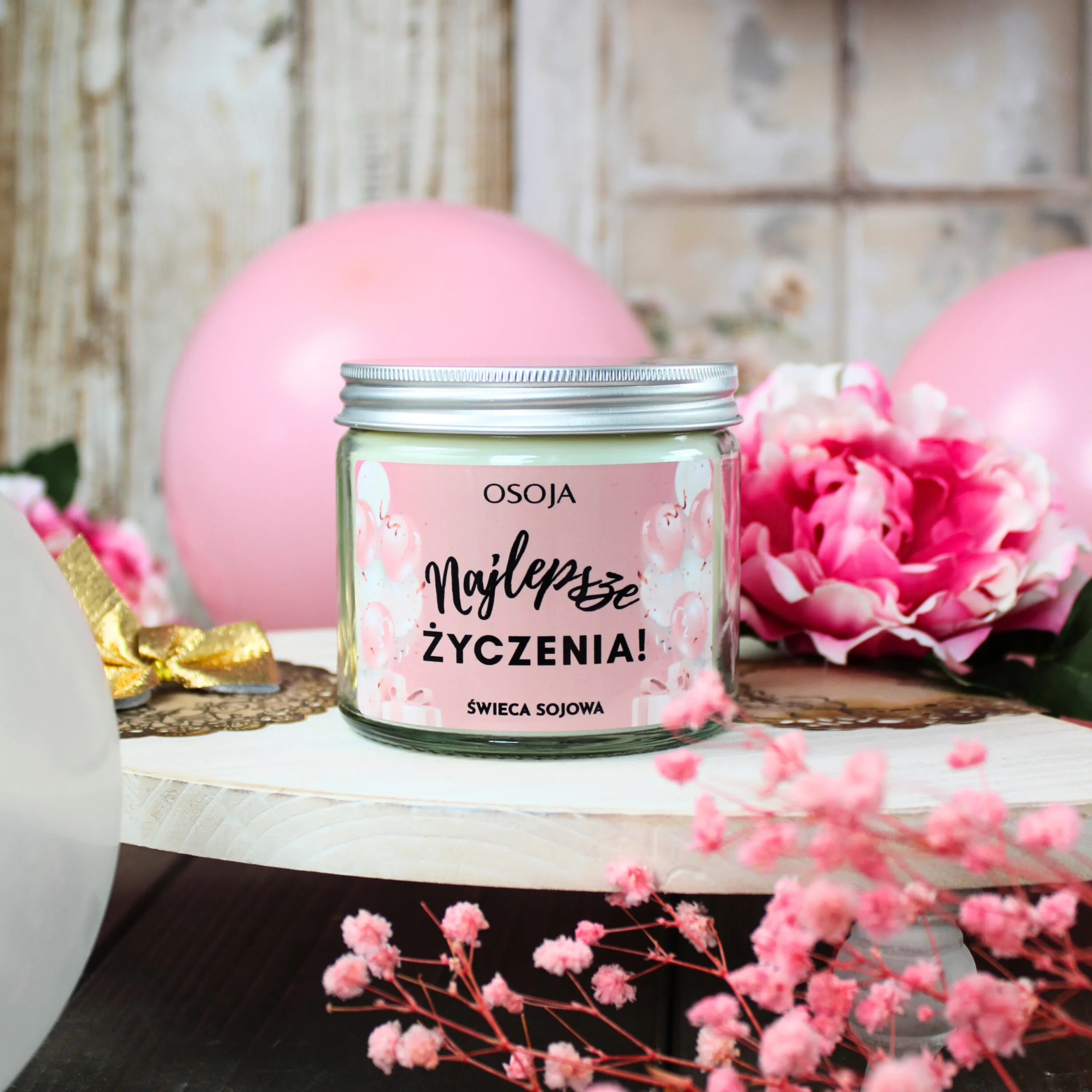 Świeca sojowa Najlepsze życzenia!