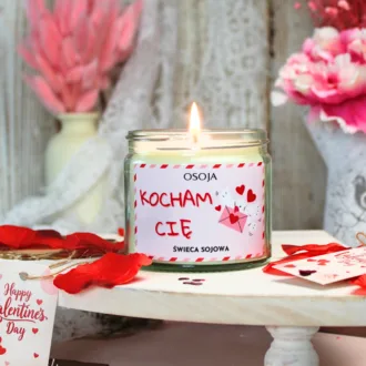 Świeca Sojowa Kocham Cię