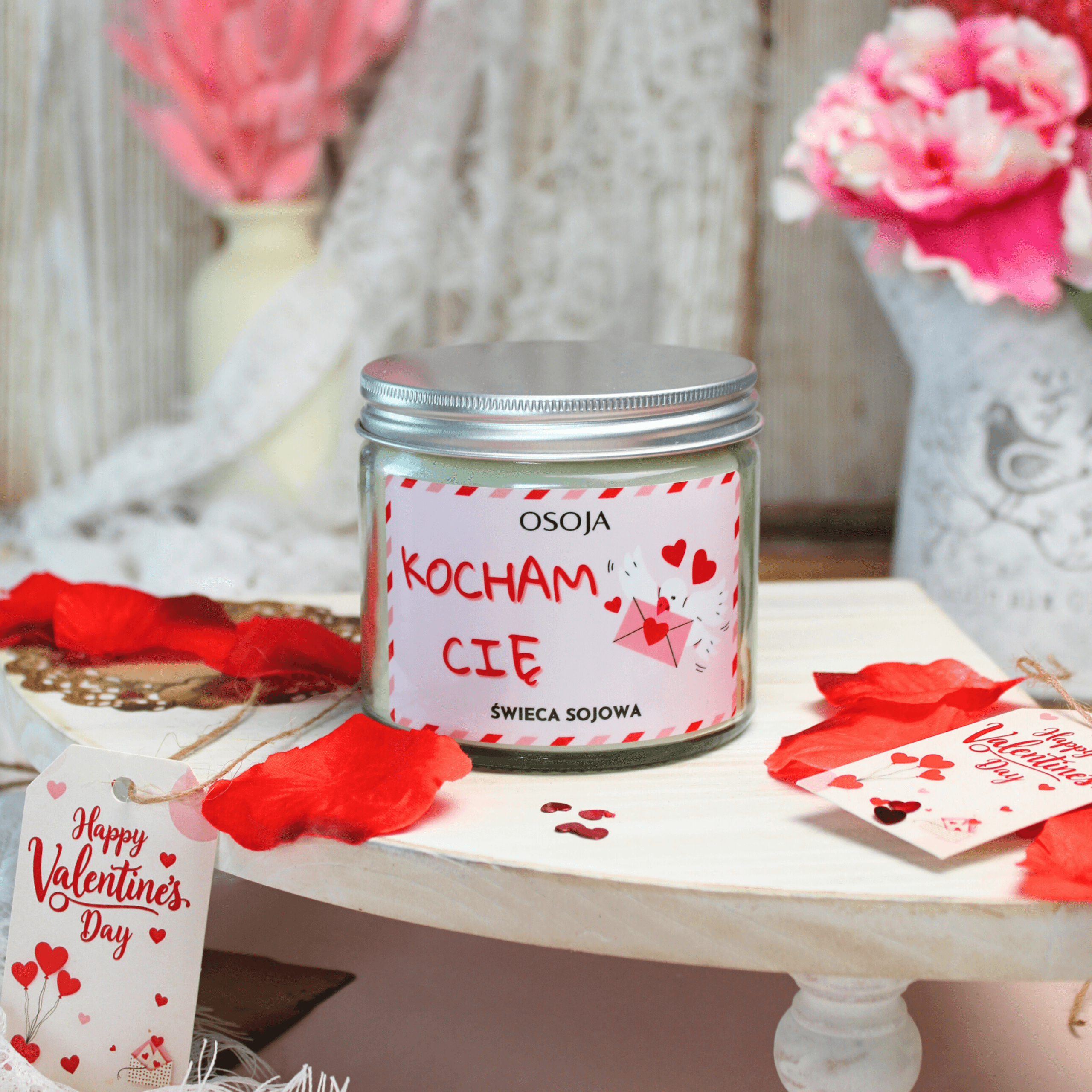 Świeca Sojowa Kocham Cię