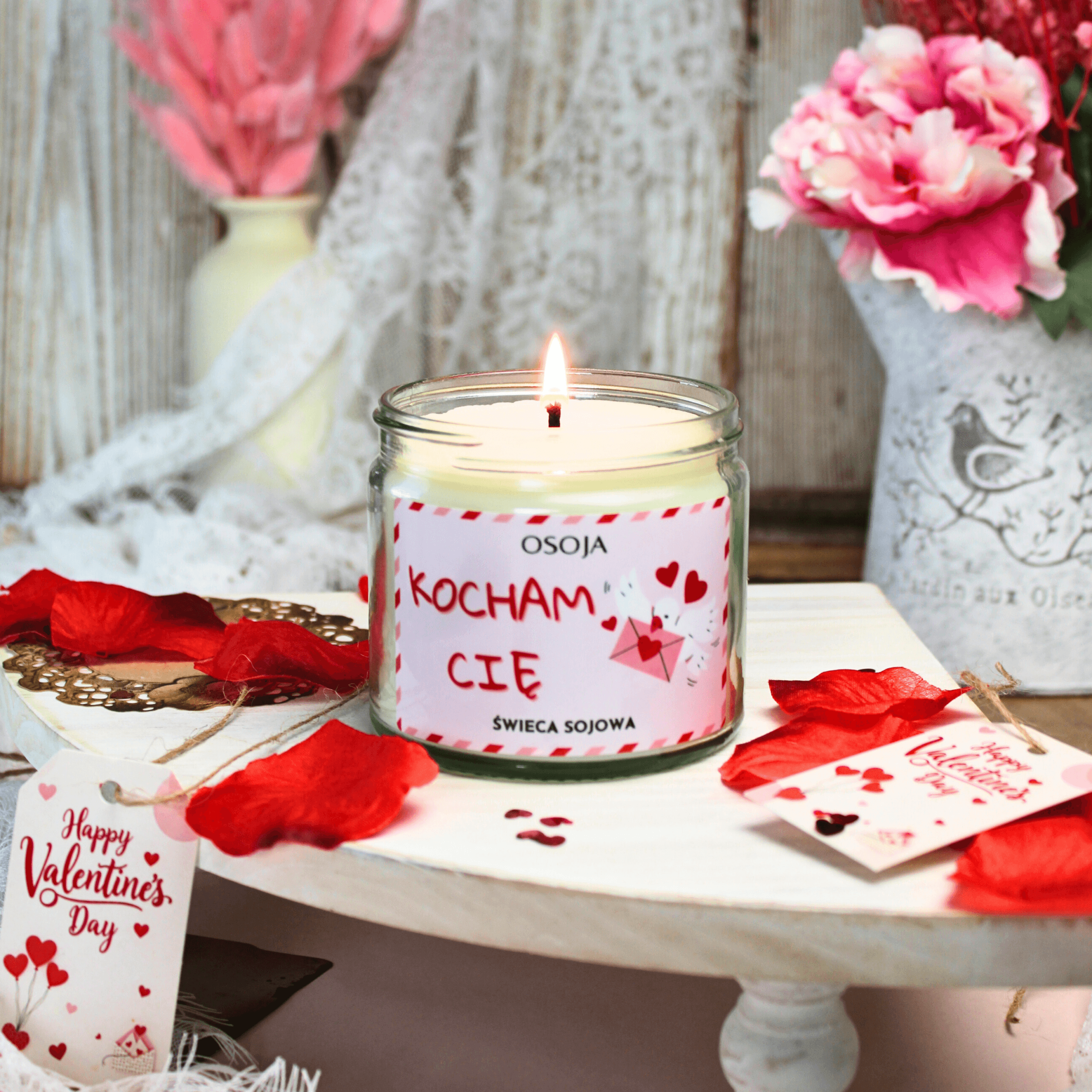 Świeca Sojowa Kocham Cię