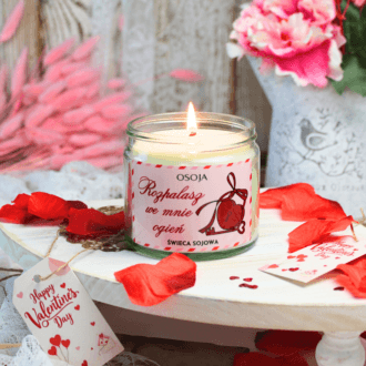 Świeca Sojowa Rozpalasz we mnie ogień