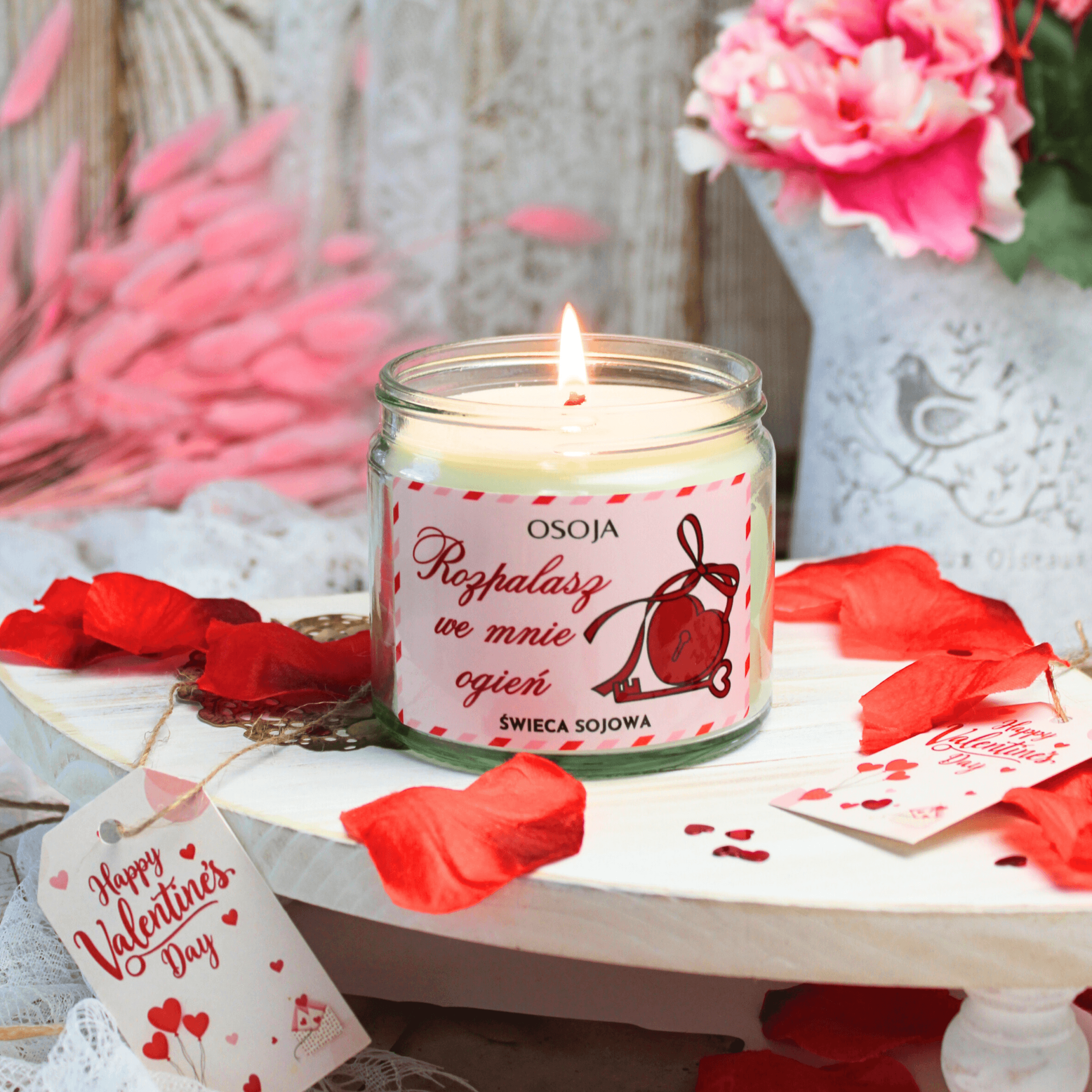 Świeca Sojowa Rozpalasz we mnie ogień
