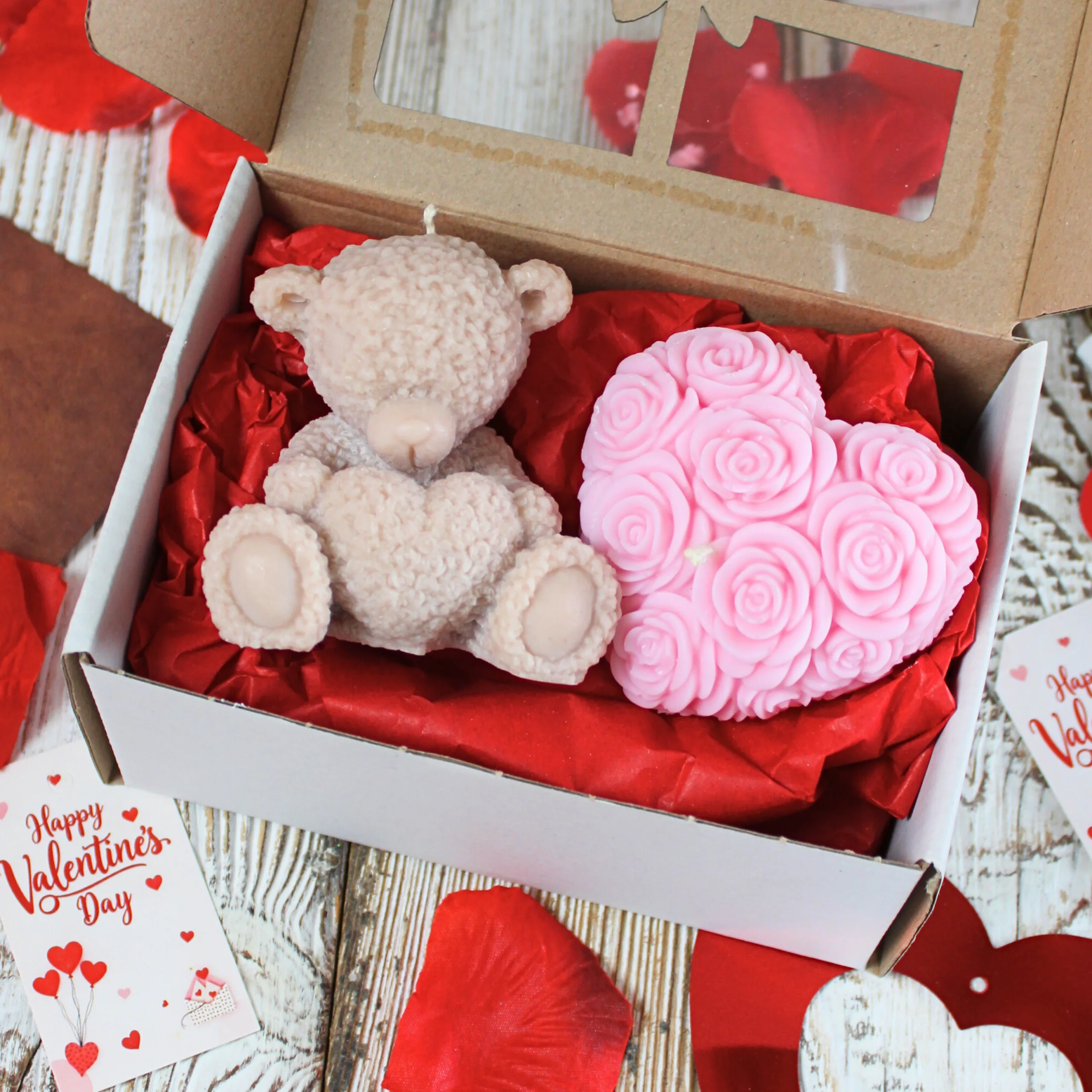 Zestaw Miś z serduszkiem i Serce