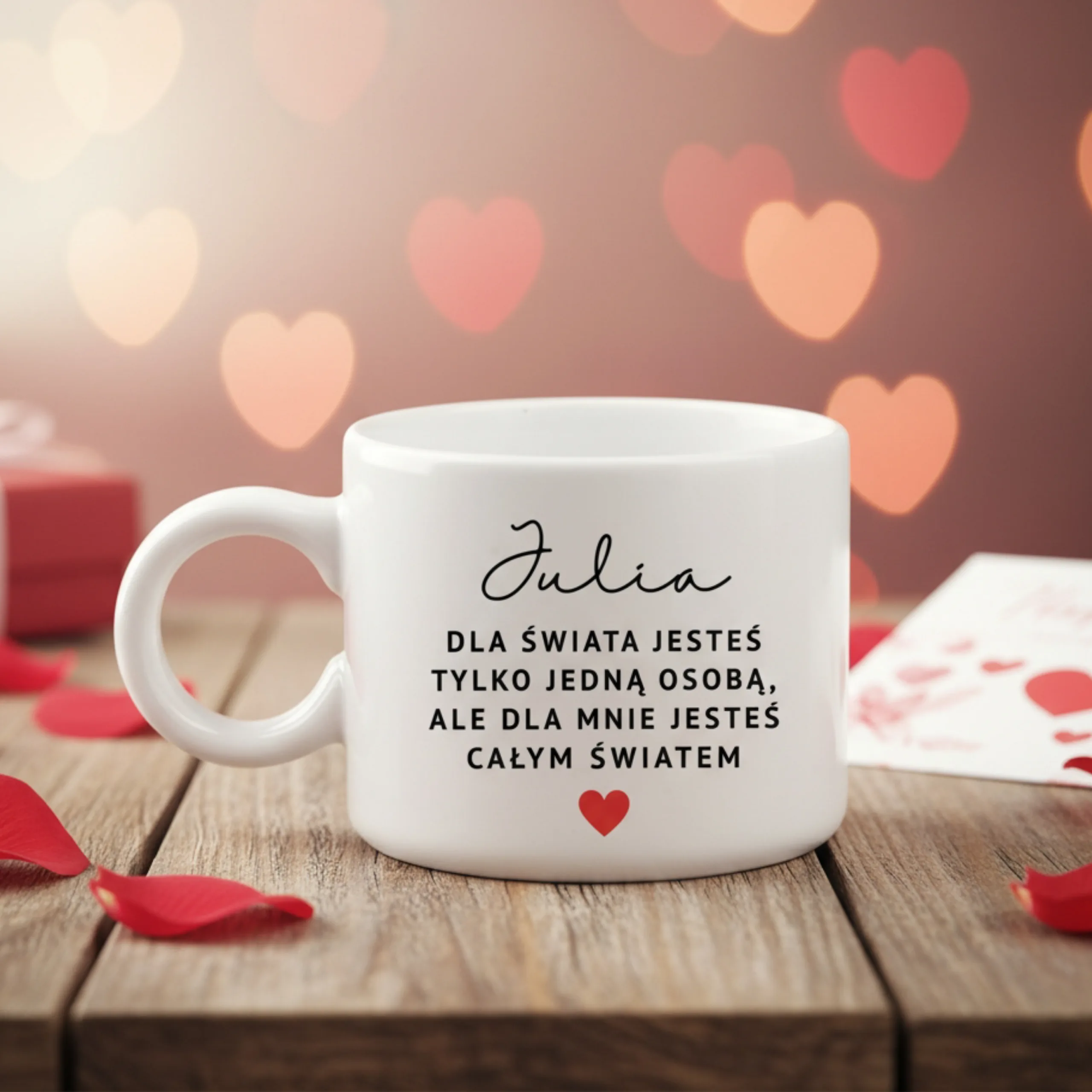 Kubek dla mnie jesteś calym światem