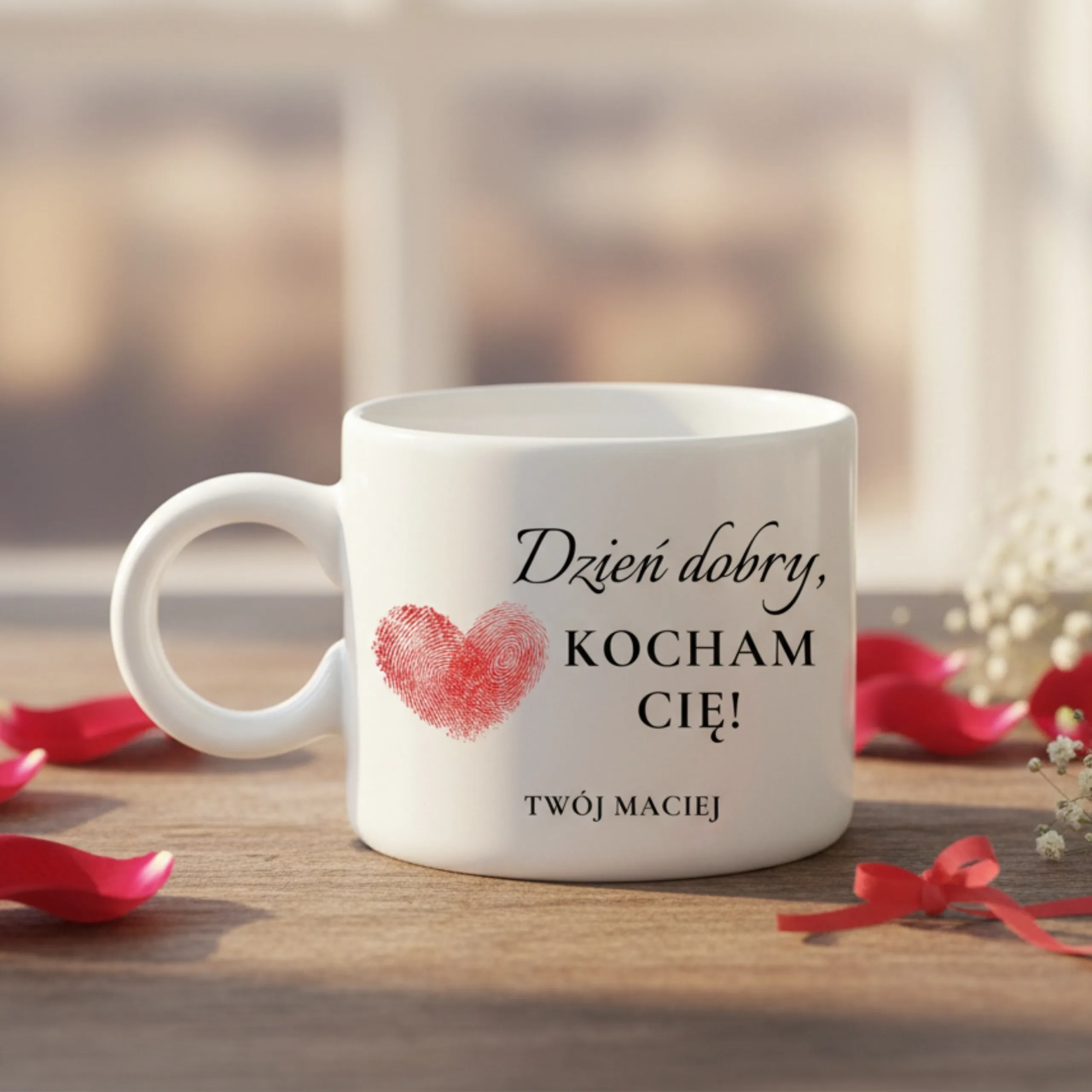 Kubek Dzień dobry, kocham Cię!